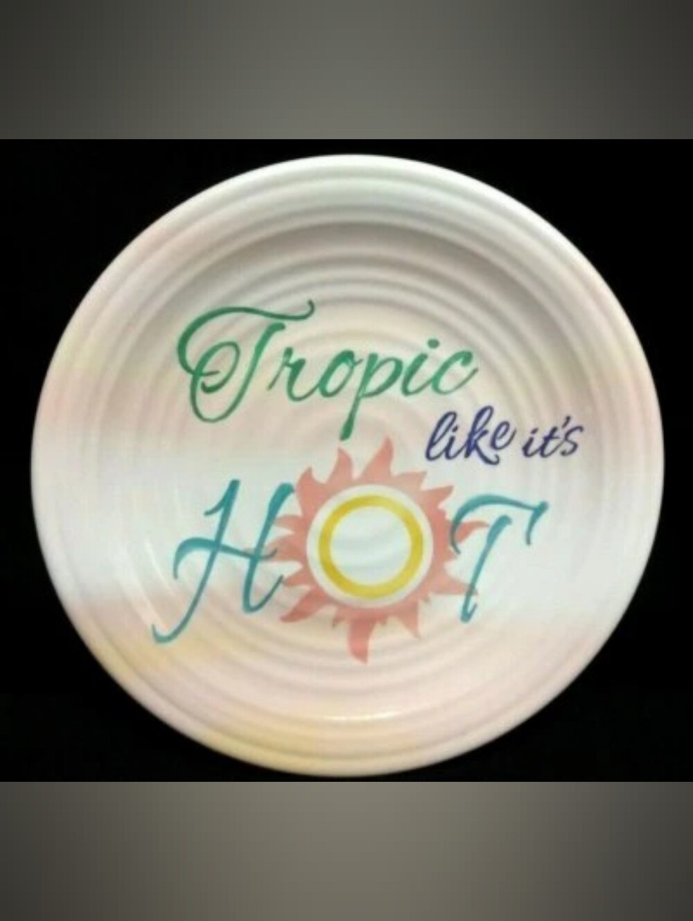 4 Frontgate Summer Pun Melamine Plates ๐๐ - Picture 4 of 6